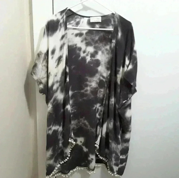 Audrey 3 + 1 tie dye long duster kimono - Picture 1 of 5